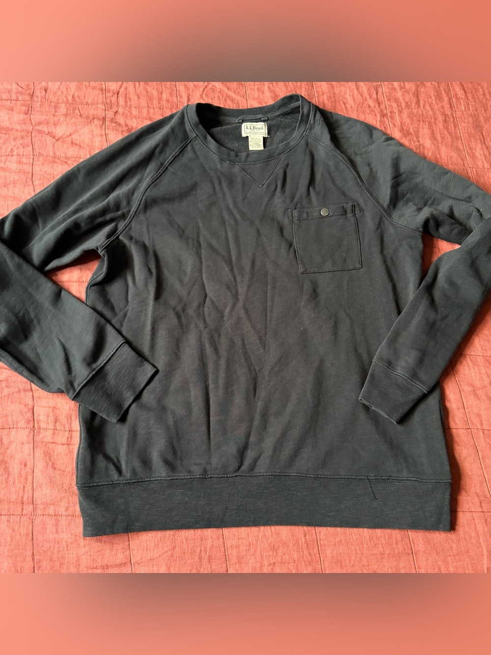 L.L. Bean Men’s Crewneck Lightweight Pocket Sweatshirt
